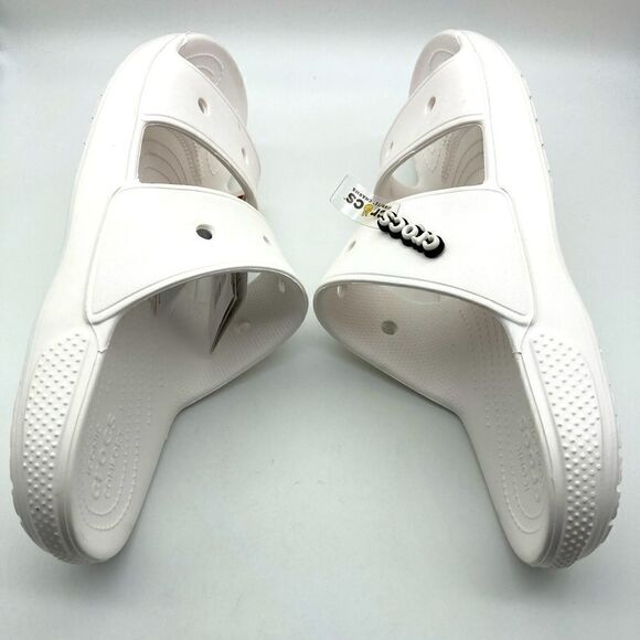 NWT Crocs Classic Unisex White Sandals Size 13/310 - Picture 5 of 9